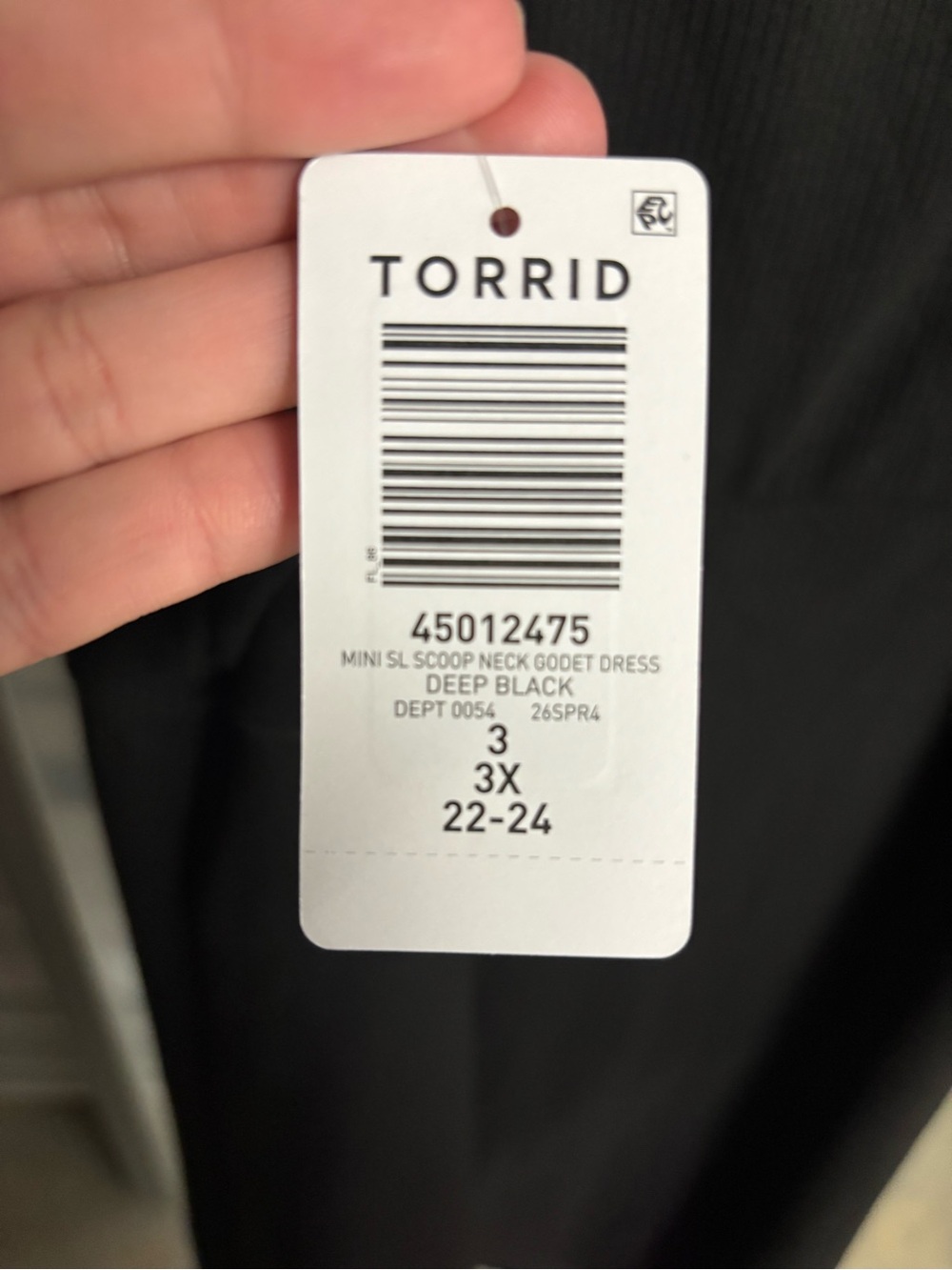 NWT black Torrid dress - Picture 3 of 3